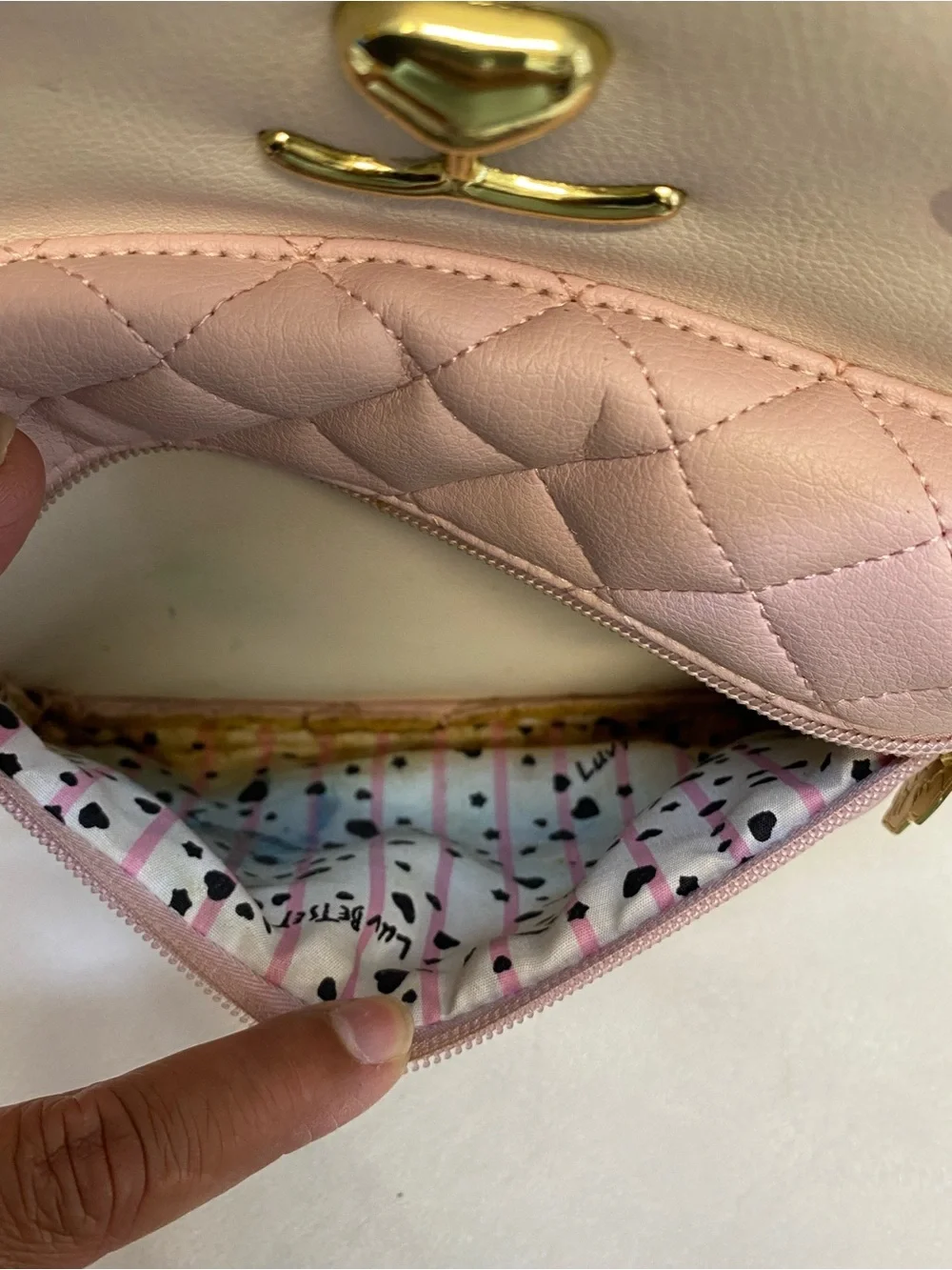 Luv Betsey Johnson Pink White Cat Backpack